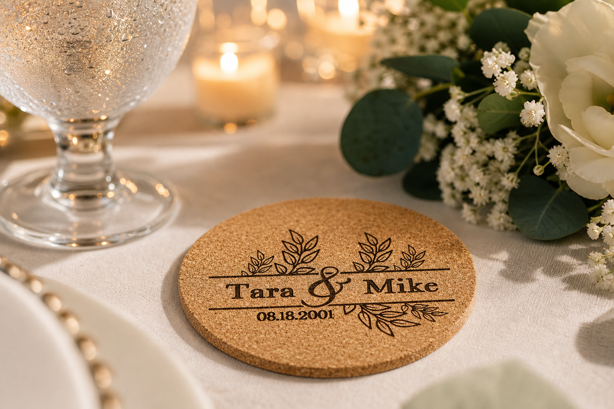 Personalized Cork Coasters