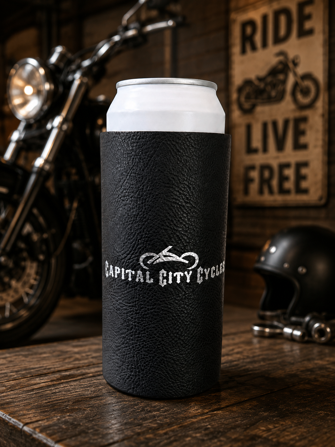 Personalized Leatherette Can Cooler