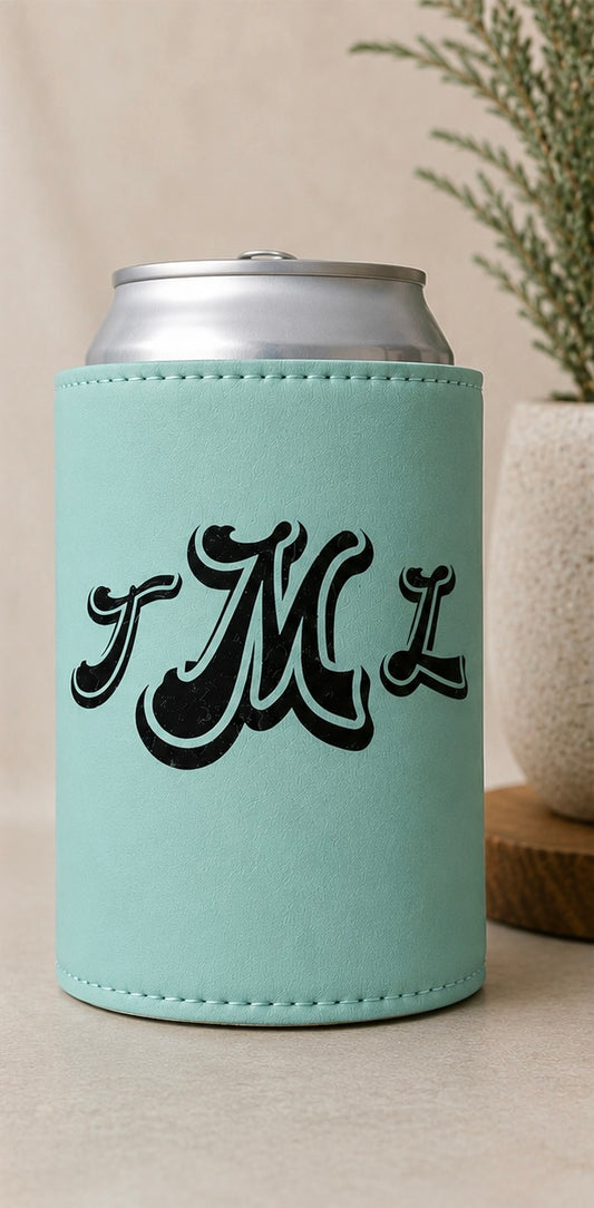 Personalized Leatherette Can Cooler