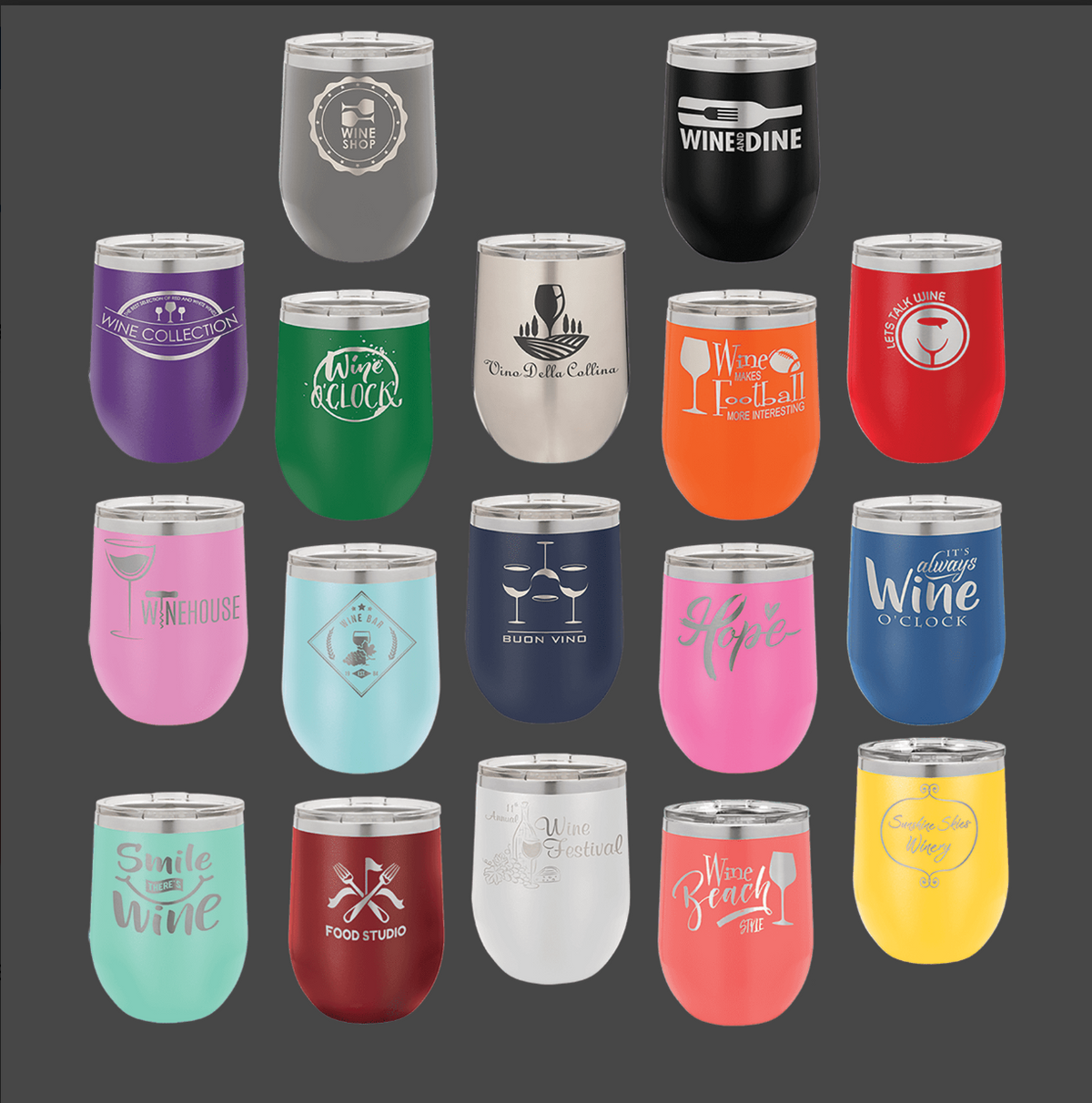Personalized 12 oz Wine Tumbler
